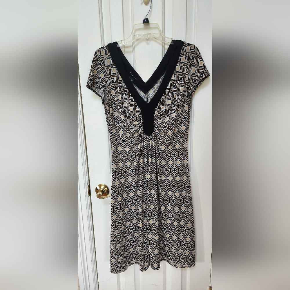 Stylish Black and Cream Women's Dress